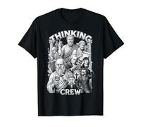 Philosophie Thinking Crew Philosopher Funny Philosophers T-Shirt Graphique avec Valeur, Homme, Noir, S