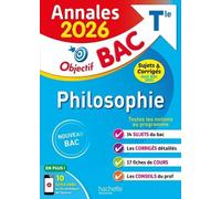 Annales Objectif BAC 2026 - Philosophie Tle - sujets et corrigés - Yohann Durand - Hachette Education - broché - Scolaire / Universitaire