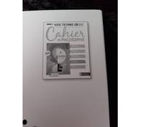 Cahier de philosophie - Term Voie Technologique - Professeur 2021