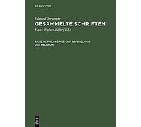Philosophie Und Psychologie Der Religion