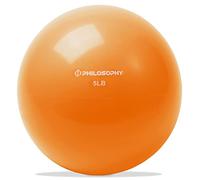 Philosophy Gym Balle tonifiante, 2,3 kg, orange - Mini ballon de médecine lesté doux