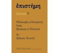 Philosophy Of Geometry From Riemann To Poincaré
