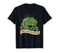 Philosoraptor Dinosaur Thinking, parodie académique amusante T-Shirt