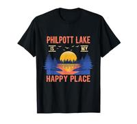 Philpott Lake Is My Happy Place Camping Sayings Camper T-Shirt