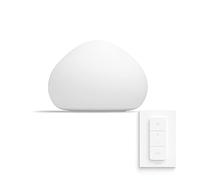 Philps White Ambiance WELLNER Lampe à poser 1x9.5W - Blanc (télécommande incluse), compatible Bluetooth, fonctionne avec Alexa, Google Assistant et Apple Homekit