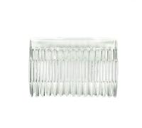 PHILSP 7x5 cm 15 Dents Fantaisie DIY en Plastique Pince À Cheveux Peigne Femmes De Mariée De Mariage Voile Titulaire Transparent Beauté Styling Outil