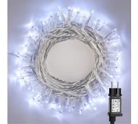 PhilzOps Guirlande Lumineuses Noël Intérieur 10M 100 LED Electrique Sapin de Noël Lumières Extérieure 8 Modes Etanche Lumières Décorative pour Mariage Fête Maison Jardin Chambre Nouvel An, Blanc Froid