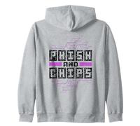 Phish Et Chips Hacker Hacker Ordinateur Il Hack Sweat à Capuche