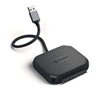 PHIXERO Adaptateur SATA vers USB 3.0 pour SSD/HDD 2,5" compatible UASP, SATA vers USB 5 Gbit/s pour disques Samsung/Seagate/WD/SanDisk, adaptateur USB vers SATA compatible avec ordinateur portable/bureau/HD TV/PS5/PS4/Xbox