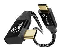 PHIXERO Câble USB C vers USB C 10 pieds (20 Gbps, 100 W), câble USB C 3.2 Gen 2 x 2 à angle droit avec sortie vidéo 4K, compatible avec Thunderbolt 3 ordinateur portable, Samsung Galaxy S22/21/20