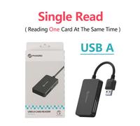 PHIXERO-Lecteur de carte mémoire multi USB 3.0,2TB,4 en 1Micro SD TF CF MS,adaptateur Type C Microsd Stick Switch pour caméra PC - Type Single Read (USB A)