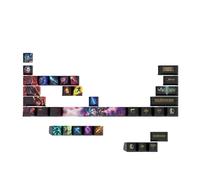PHJEDXCM Lot de 29 touches personnalisées pour jeux sur PC gravées au laser avec chaque portrait et compétence, compatible avec n'importe quel clavier mécanique