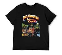 PHKVY John Carpenter's Big Trouble in Little China T Shirt Funny Vintage Gift for Men Black