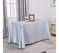 PHLCF Facile à Essuyer, Nappe Soutenue par des Textiles, Housse de Table à Manger Infroissable et résistante aux Taches, Protecteur de Table Lavable,Gris,180x240cm