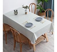 PHLCF Nappe 90 x 150 cm en PVC imperméable et Lavable - Toile cirée rectangulaire - Nappe en Vinyle - Housse de Table en Plastique pour Salle à Manger ou extérieur
