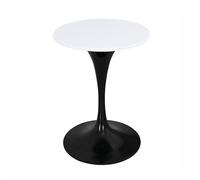 PHLCF Nappe de Table avec Bords élastiques, Nappe Ronde ajustée, imperméable, élastique, pour intérieur et extérieur (Blanc, diamètre 110 cm)