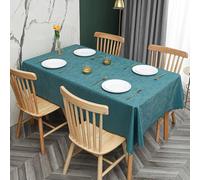 PHLCF Nappe imperméable 160 x 260 cm, Nappe en PVC Lavable rectangulaire, Nappe Lavable, imperméable et résistante à l'huile pour Pique-Nique, fête, dîner en Plein air