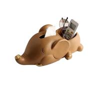 PHLCF Sculpture décorative en Forme de Chien, Rangement pour clés, Bijoux, Boucles d'oreilles, Marron