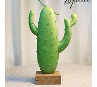PHLCF Statue de Cactus en résine pour Bureau, décoration Moderne pour la Maison, l'extérieur, la Cour, la pelouse, Vert, 28 cm x 18 cm