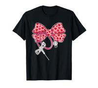 Phlebotomist Coquette Bow Kawaii Nurse Retro T-Shirt