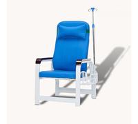 Phlebotomy Chaise de laboratoire avec accoudoir réglable et support pour perche IV, siège rembourré pour plus de confort dans les maisons de soins infirmiers et les cliniques