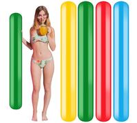 Phlognfy 4Pcs Frite Piscine Gonflables, Nouilles de Piscine Gonflables, 150 CM Nouille Flotteur, pour Adultes Piscine Plage Aquatique Parc Aquasport