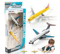 Phlognfy Avion Métallique Enfant, 2Pcs Mini Jouet Avion Modele, Mini Airplane Miniature Cadeau Anniversaire Enfants âgés de 4 à 6 ans ou Récompense pour Progrès Scolaires