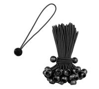 PHMING 20 Pièces Attache Bache 30 cm, Sandow pour Bache en Latex, Tendeur Elastique, Convient aux Tentes de Camping, Rideaux, Tuyaux (Noir)