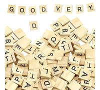 PHMING 200 Pièces Scrabble Classique Petit, 20x18x5mm Jeu de Lettre | Scrabble Classique Francais en Bois, avec Bords Polis et Sac de Rangement, pour DIY, Jeux et Éducation Enfantine