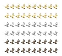 PHMING 60 Stück Mini Metallklammern, 22 mm Kleine Bulldogge Büroklammern in 3 Farben, Klemmen Metall für Papier, Zeichnungen, Snackbeutel, Basteln, Haushalt und Büro