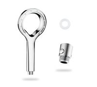 PHMING Pommeau Douche Haute Pression, Atomiseur Haute Pression Pomme de Douche Economie D'eau, Anneau Poire de Douche, avec Vanne D'arrêt, Douchette Robinet, pour Maison, Hôtel, École