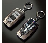 Phmnkl Coque de clé de voiture en alliage avec anneau de porte-clés (style B, doré)