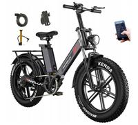 PHNHOLUN C6 PRO - Vélo électrique 20"" - Autonomie 80km - Batterie 48V17.5Ah -Fat bike-NOIR