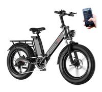 PHNHOLUN C6 PRO Vélo Électrique Batterie 48V17.5Ah 45 km/h Pneus 20x4.0 Roue Grasse Adulte Puissant Tout Terrain