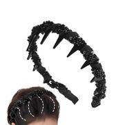 PhnkjGh Bandeau Perlé Femme | Bandeau de Voyage pour Maquillage,Serre-Tête Élégant pour Femmes et Filles, Événements Culturels, Mariages, Photos de Famille, Festivals, Shopping et Occasions