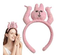 PhnkjGh Bandeau pour cheveux, bandeaux amusants pour femmes | Serre-tête attrape cheveux lapin peluche - Bandeau de tête de dessin animé Costume Accessoires de cheveux Bandeau