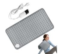 PhnkjGh Bouillotte Électrique, Grand Coussin Chauffant pour Épaules, Couverture Apaisante Sans Fil Imperméable Confort Dos Nuque Noël Anniversaire