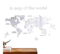 PhnkjGh Cartes du Monde pour décoration Murale, Carte du Monde,Acrylique Carte de Voyage du Monde Art Mural | Cartes d'activités éducatives, Grande décoration Murale pour Salle à Manger, Salon,