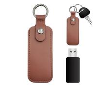 PhnkjGh Étui USB | Organisateur De Stockage en Cuir Artificiel pour Lecteurs USB,Poche Portable pour Bâtons De Mémoire pour Transport dans Sac À Dos Ou Maison