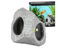PhnkjGh Grotte pour Aquarium, Décoration d'Aquarium Habitat pour Betta, Abri pour Crevettes et Bernard-L'ermite avec Zone de Reproduction