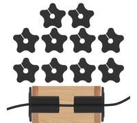 PhnkjGh Passe-câble mural,10 Pièces Passe-Câble Murale en Silicone pour TV - Solution de Gestion de Câbles en Forme d'Étoile pour Centre Média Bureau Home Cinéma - Console Média Salon