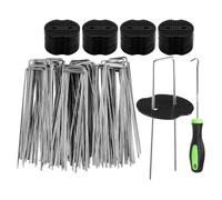 PhnkjGh Piquets De Jardin,Pointes de Paysage à Haute Résistance,Lot de 50 pour Fixation en Extérieur | pour Le Jardin L'Allée L'Arrière-Cour La Ferme La Terrase L'Allée De Garage La Tente La Bâche La