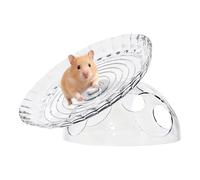 PhnkjGh Roue pour Hamster Silencieuse | Multifonctionnelle et Anti-Dérapante avec Une Cabane | Spinner Silencieux en Soucoupe pour Hamster,pour Lapins Hollandais Hérissons Bernard-L'Ermite Écureuils
