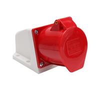 PHNOITPQ Connecteur fiche et Prise d'accueil, 3 cœurs, 3P4, 5 Broches, Cinq Trous, 16A/32A, 220V/380V, Montage Mural(5,25 V)