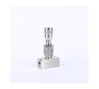 PHNOITPQ Raccord de Tuyau en Acier Inoxydable 304 à Filetage Femelle NPT, Adaptateur de contrôle d'aiguille d'arrêt Haute Pression(Straight,NPT3I8)