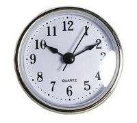 Phnom Penh Horloge en fer 65 mm pour meubles, horloge, tête de montre, garniture dorée, cadran blanc romain, décoration d'horloge
