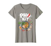 Pho Kit Recette de Soupe de Nouilles Ramen Asiatique T-Shirt, Femme, Ardoise, 3XL