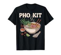 PHO Kit Vietnamien Nouilles Bol Soupe Herbes Citron Vert Chili T-Shirt