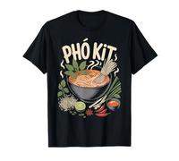 PHO Kit Vietnamien Nouilles Bol Soupe Herbes Citron Vert Chili T-Shirt