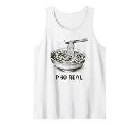 Pho Real Minimalist Line Art Vietnamienne Nouilles Voyage Débardeur